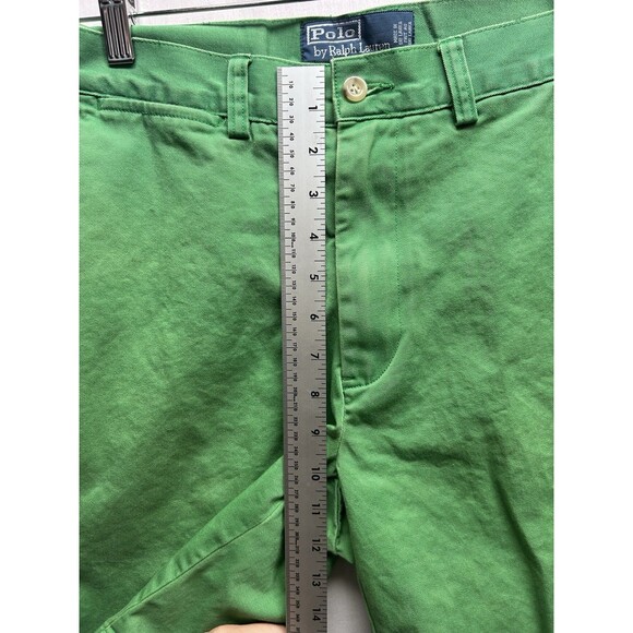 Polo Ralph Lauren Shorts Men's Size 31 Green Canvas Lightweight Chino - Picture 3 of 6